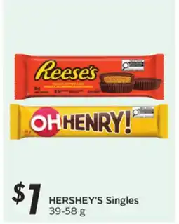 Sobeys HERSHEY'S Singles offer