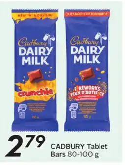 Sobeys CADBURY Tablet Bars offer