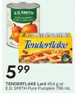 Sobeys TENDERFLAKE Lard offer