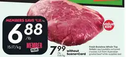 Sobeys Fresh Boneless Whole Top Sirloin cap offer