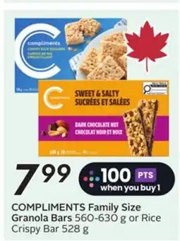 Sobeys COMPLIMENTS Family Size Granola Bars offer