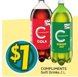 Sobeys COMPLIMENTS Soft Drinks offer