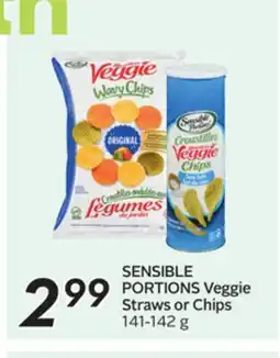 Sobeys SENSIBLE PORTIONS Veggie Straws or Chips offer