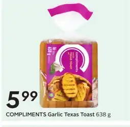 Sobeys COMPLIMENTS Garlic Texas Toast offer