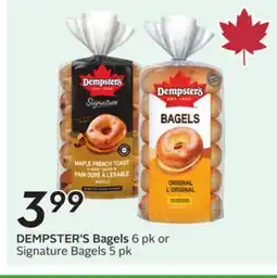 Sobeys DEMPSTER'S Bagels offer