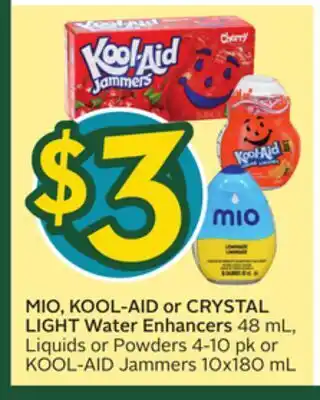 Sobeys MIO, KOOL-AID or CRYSTAL LIGHT Water Enhancers offer