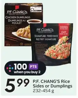 Sobeys P. F. CHANG'S Rice Sides or Dumplings offer