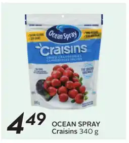 Sobeys OCEAN SPRAY Craisins offer