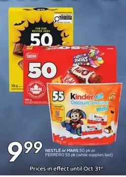 Sobeys NESTLÉ or MARS offer