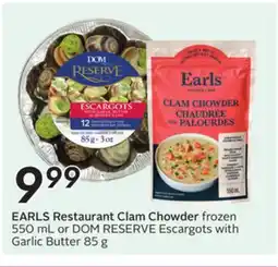 Sobeys EARLS Restaurant Clam Chowder offer