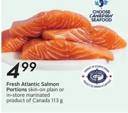 Sobeys Fresh Atlantic Salmon Portions offer