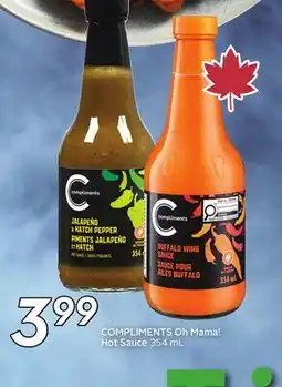 Sobeys COMPLIMENTS Oh Mama! Hot Sauce offer