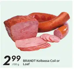 Sobeys BRANDT Kolbassa Coil or Loaf offer
