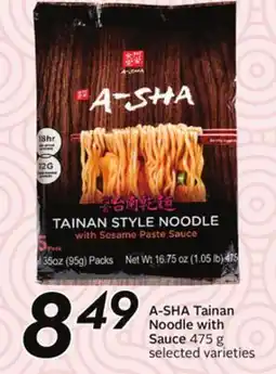 Sobeys A-SHA Tainan Noodle with Sauce offer