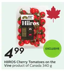 Sobeys HIIROS Cherry Tomatoes on the Vine offer