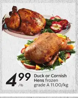 Sobeys Duck or Cornish Hens offer