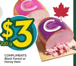 Sobeys COMPLIMENTS Black Forest or Honey Ham offer
