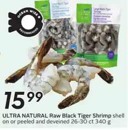 Sobeys ULTRA NATURAL Raw Black Tiger Shrimp offer