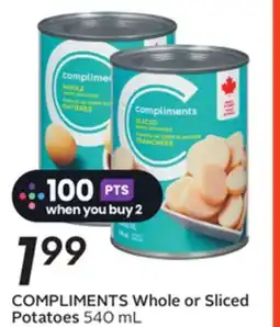 Sobeys COMPLIMENTS Whole or Sliced Potatoes offer