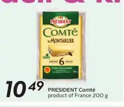 Sobeys PRESIDENT Comté offer