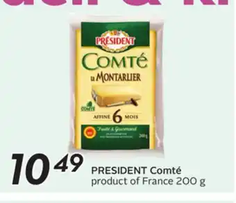 Sobeys PRESIDENT Comté offer