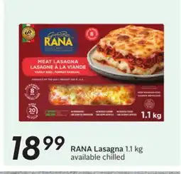 Sobeys RANA Lasagna offer