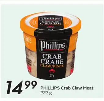 Sobeys PHILLIPS Crab Claw Meat offer