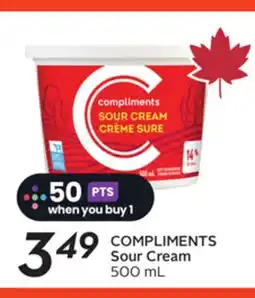 Sobeys COMPLIMENTS Sour Cream offer