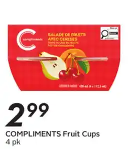 Sobeys COMPLIMENTS Fruit Cups offer