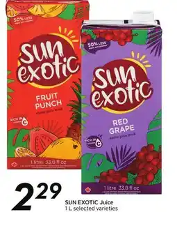 Sobeys SUN EXOTIC Juice offer