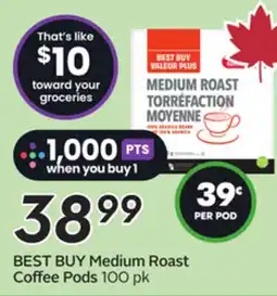Sobeys BEST BUY Medium Roast Coffee Pods offer
