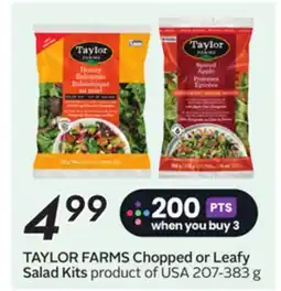 Sobeys TAYLOR FARMS Chopped or Leafy Salad Kits offer