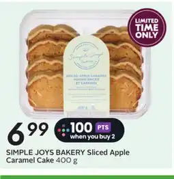 Sobeys SIMPLE JOYS BAKERY Sliced Apple Caramel Cake offer