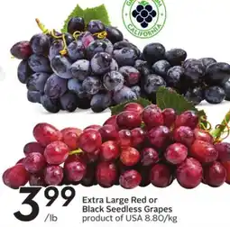 Sobeys Extra Large Red or Black Seedless Grapes offer