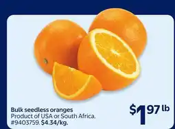 Walmart Bulk seedless oranges offer