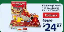 Walmart Exploding Kittens: The board game offer