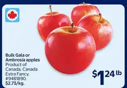 Walmart Bulk Gala or Ambrosia apples offer