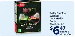 Walmart Betty Crocker Wicked Cupcake Kit offer