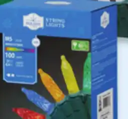 Walmart Holiday Time indoor/outdoor V15 LED 100-count string lights offer