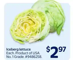 Walmart Iceberg lettuce offer