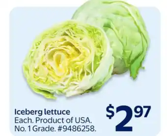 Walmart Iceberg lettuce offer