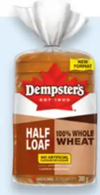 Walmart Dempster's white or whole wheat half loaf offer