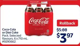Walmart Coca-Cola or Diet Coke Pop offer