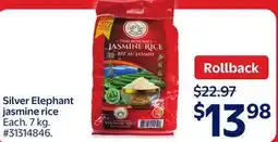 Walmart Silver Elephant jasmine rice offer