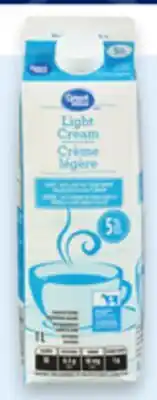 Walmart Great Value cream offer
