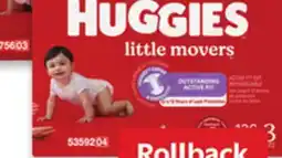 Walmart Huggies mega colossal pack or super econo pack diapers offer