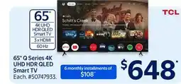 Walmart 65 Q Series 4K UHD HDR QLED Smart TV offer