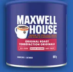 Walmart Maxwell House roast or ground coffee offer