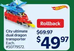 Walmart City ultimate dual dragon transporter offer