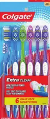 Walmart Colgate Extra Clean toothbrushes 6-pack offer